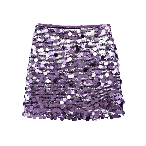 Women Sequined Mini Skirt Shiny Glitter Party Clubwear Sexy Solid Color Bodycon Skirt Elegant