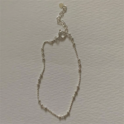 Bracciale Di Perline In Argento Sterling 925 Per Donna Gioielli Minimalisti Regolabili Con Ciondolo A Cuore Placcato Oro 18K