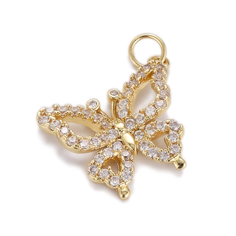 DIY Jewelry Charms Copper Gold Plated Enamel Butterfly Heart Evil Eye Sun Moon Star Mushroom Donut For Necklace Bracelet Making