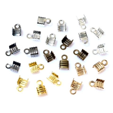 Terminales De Metal Pinzas Para Cintas Con Bucle Para Creación De Joyas DIY Artesanías De Cuero Accesorios Multiusos