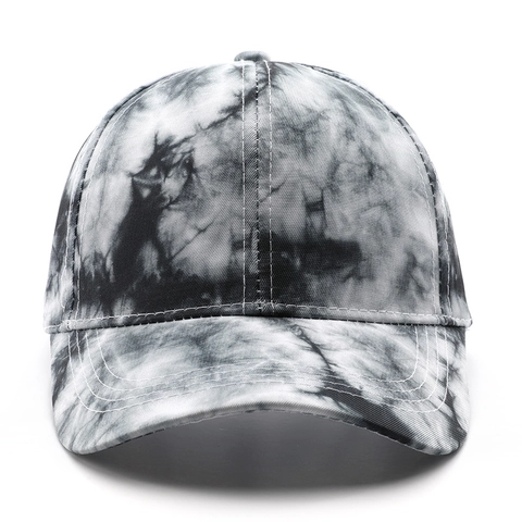 Vintage Tie Dye Baseball Cap For Men Women Adjustable Streetwear Sun Hat Outdoor Breathable Polyester Hip Hop Dad Hat