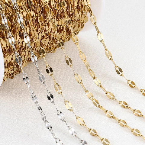 Αλυσίδα Από Ανοξείδωτο Χάλυβα O-Chain DIY Κατασκευή Κοσμημάτων Αξεσουάρ Κολιέ Βραχιόλι Επιχρυσωμένο 18K Μινιμαλιστικό