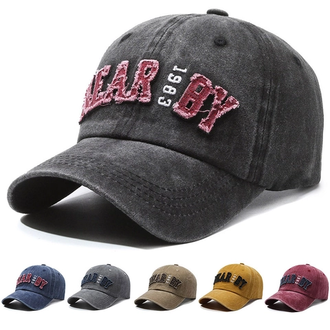 Casquette De Baseball En Coton Lavé Vintage Style Rétro Ajustable Protection Solaire Chapeau De Sport Hommes Femmes