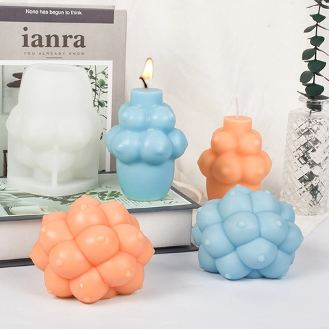 Silikonform Kugelblase Cluster Ball Design Für DIY Duftkerze Handgemachte Seife Gips Handwerk Einfaches Entformen