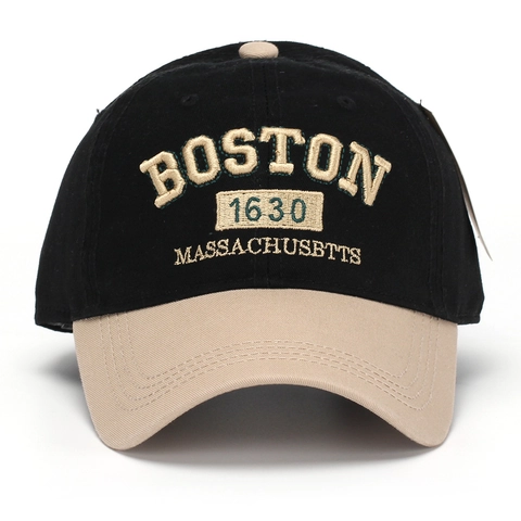 Vintage Καπέλο Μπέιζμπολ Κέντημα Boston 1630 Βαμβακερό Ρυθμιζόμενο Καπέλο Ήλιου