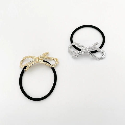 Schleifen Haargummis Legierung Metall Knot Elastische Haarbänder Nahtlose Pferdeschwanzhalter Mode Haarschmuck