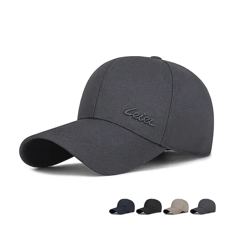 Casquette De Baseball Homme Réglable Broderie Décontracté Pare-Soleil Visière Incurvée Polyester Chapeau Extérieur