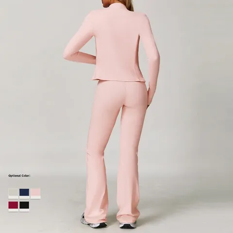Ropa Deportiva De Yoga Para Mujer Poliamida Elastano Cepillado Cintura Alta Secado Rápido Fitness Running Chaqueta Sujetador Leggings Shorts