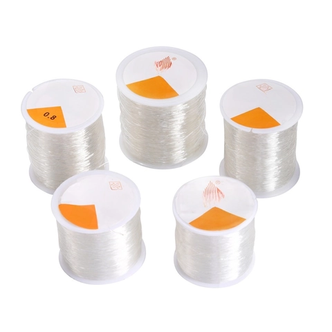 Filo Di Cristallo Elastico Trasparente Filo Estensibile Per Creazione Gioielli DIY Perle Bracciale Collane Artigianato