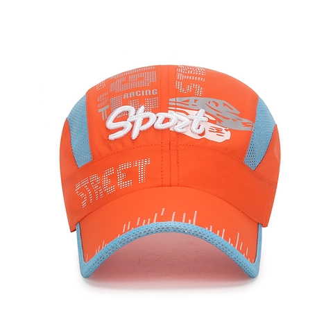 Casquette de Baseball Séchage Rapide pour Enfants Maille Respirante Chapeau de Soleil Sport Broderie Réglable pour Garçons Filles