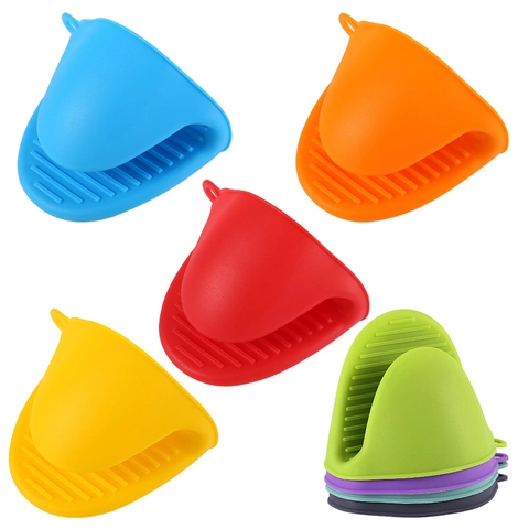 Silicone Oven Mitts Anti-scald Hand Clips Heat Resistant Non-slip Kitchen Baking Microwave Cooking Tools