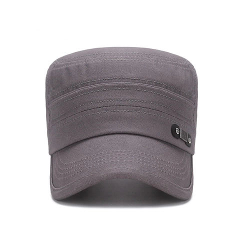 Casquette Cadet Homme Coton Twill Respirant Ajustable Extérieur Militaire Armée Chapeau Protection Solaire Style Vintage