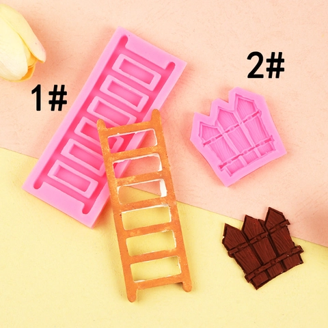 Ladder Fence Silicone Mold Fondant Chocolate Resin Crafting Tools Cake Decoration Baking Supplies