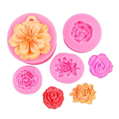 Rose Flower Silicone Mold For Cake Decoration Chocolate Mousse Aromatherapy Gypsum Resin Casting Handmade DIY Crafting