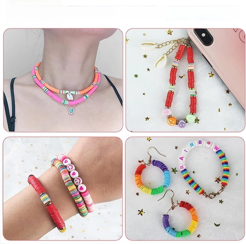 Polymeerklei Heishi Kralen Voor Armbanden Maken Kit Letter Kralen Sieraden Maken Benodigdheden Met Gereedschap Voor DIY Ketting