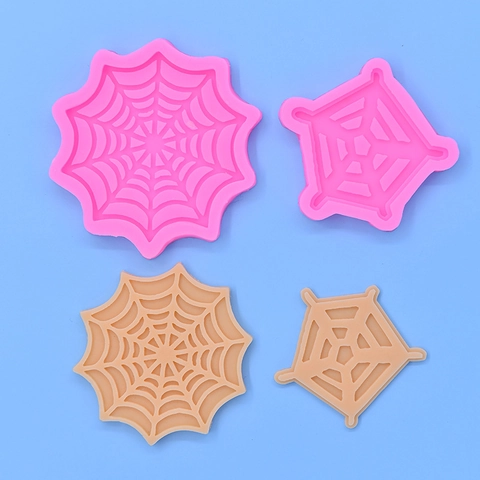 Spider Web Cake Mold Silicone Halloween DIY Baking Fondant Chocolate Sugarcraft Decoration Tool