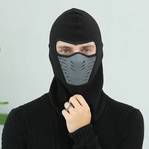 Winter Balaclava Face Mask Fleece Thermal Windproof Breathable Silicone Valve Full Head Coverage Cycling Skiing Men Women