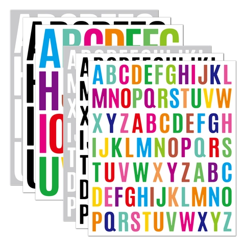Vinyl Alphabet Stickers Waterproof Uppercase Letters Decals For Scrapbooking DIY Craft Decoration