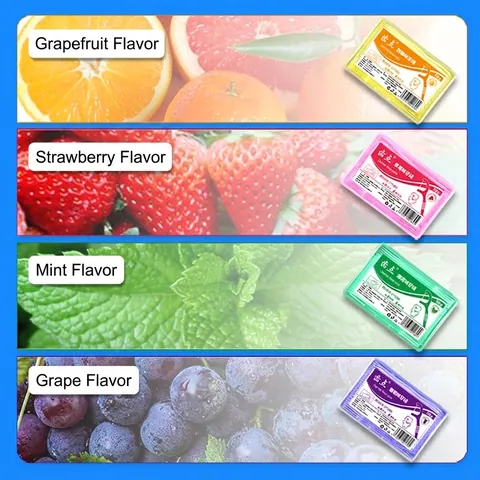 Dental Floss Picks Fruit Flavored Ultra Fine High Tension Fiber Teeth Cleaning Sticks Toothpicks Strawberry Mint Grapefruit Grape