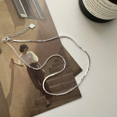 Collana Con Pendente Ovale In Argento Sterling 925 Onice Nero Minimalista Per Donna Gioielli Lucidati Personalizzati In Stile Coreano Retrò