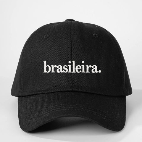Embroidered Brasileira Baseball Cap Vintage Adjustable Curved Brim Polyester Hat Sun Protection Outdoor Breathable Dad Hat