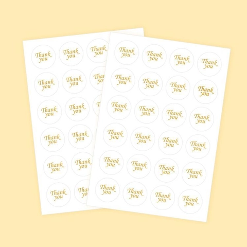 Adesivi Sigillanti Rotondi Thank You Etichette Carta Kraft Per Confezioni Regalo Decorazione Busta Festa Natale