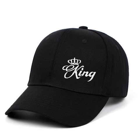 Cappello Da Baseball Cotone King Queen Corona Ricamo Regolabile Hip Hop Casual Moda Cappello Coppia Uomo Donna