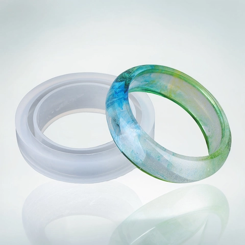 Stampo In Silicone Per Bracciale Alta Superficie A Specchio Resina DIY Colla Di Cristallo Strumento Fusione Forma Rotonda
