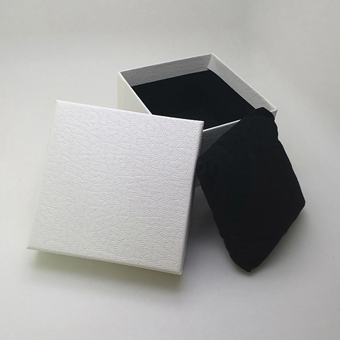 Square Watch Jewelry Gift Box With Pillow Litchi Crocodile Pattern Leather Look Bracelet Case Storage Packaging Box