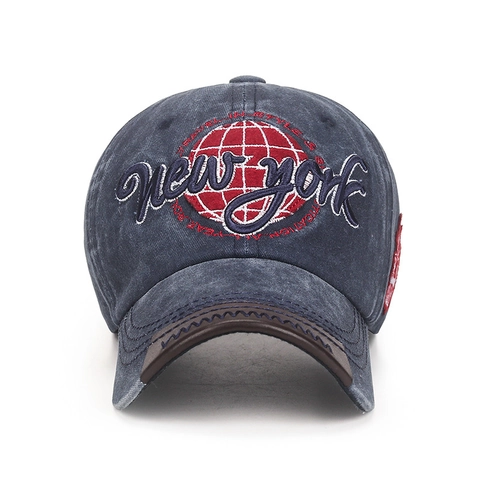 Vintage Gewassen Katoen Honkbalpet New York Borduurwerk Distressed Retro Dad Hat Mannen Vrouwen Verstelbaar Casual