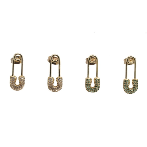 Orecchini A Lobo In Rame A Forma Di Graffetta Con Micro Pavé Zircone Gioielli Di Moda Per Donna Accessori Eleganti