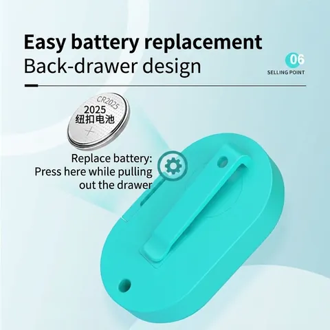 Ultrasonic Pest Repeller Portable Electronic Clip-On Insect Deterrent For Dogs Cats Humans Plastic