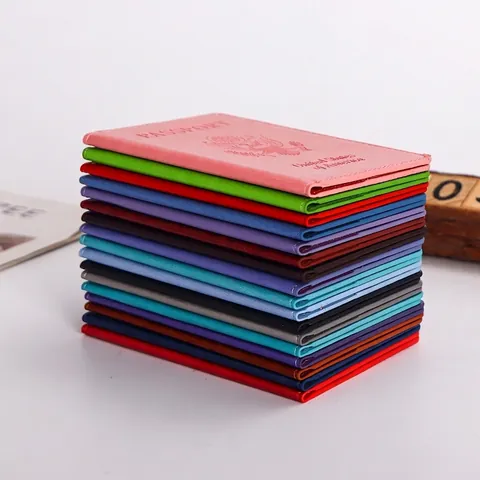 Copri Passaporto In Pelle PU Design Stati Uniti Goffrato Custodia Protettiva Da Viaggio Con Slot Per Carte