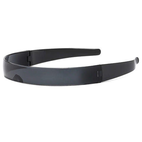Cyberpunk Futuristisch Einteilige Shield Sonnenbrille Damen Herren PC UV400 Wrap Around Y2K Rave Party Modische Sportbrille