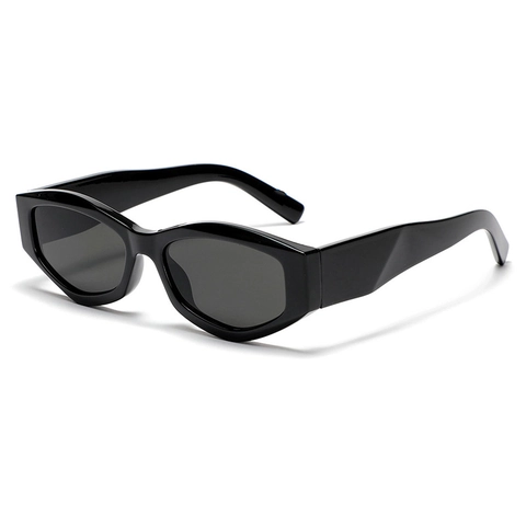 Vintage Katzenauge Sonnenbrille Für Damen Herren PC Rahmen AC Linse UV400 Retro Polygon Mode Schildpatt Sonnenbrille Eyewear