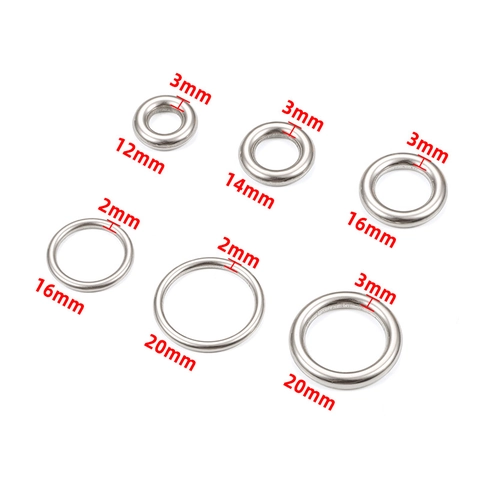 Seamless Closed Jump Rings Stainless Steel Waterproof Non Fading DIY Jewelry Making Findings Connector For Bracelet Necklace