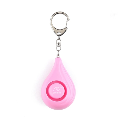 Porte-clés d'Alarme Personnelle en Forme de Larme Sirène de Sécurité d'Urgence à Haut Décibel pour Femmes Enfants Personnes Âgées