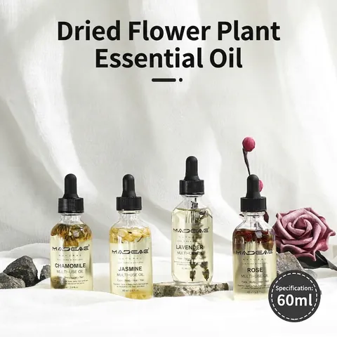 Olio Multiuso Estratti Vegetali Naturali Con Fiori Secchi Per Viso Corpo Capelli E Unghie Idratante