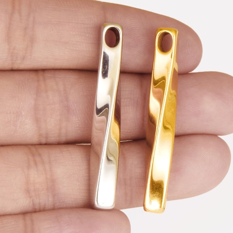 Ciondolo A Barra Torta Irregolare In Acciaio Inossidabile Per Creazione Di Gioielli DIY Accessorio Per Collana