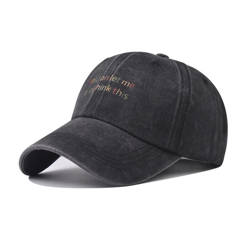 Gorra De Béisbol De Algodón Lavado Bordado De Letras Coloridas Vintage Dad Hat Gorra De Sol Ajustable Unisex