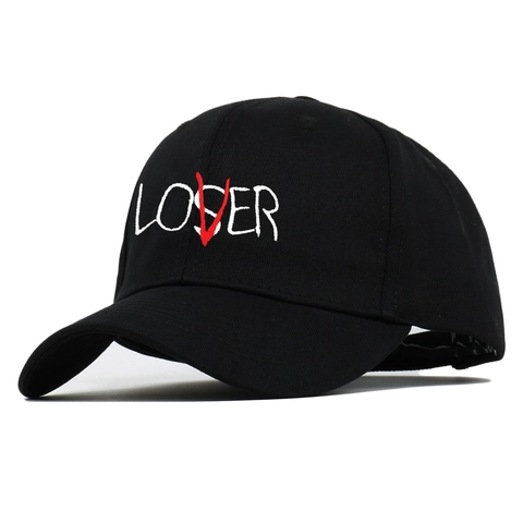 Berretto Da Baseball Ricamato Loser Lover Cotone Regolabile Visiera Curva Cappello Da Sole Casual Per Uomini Donne