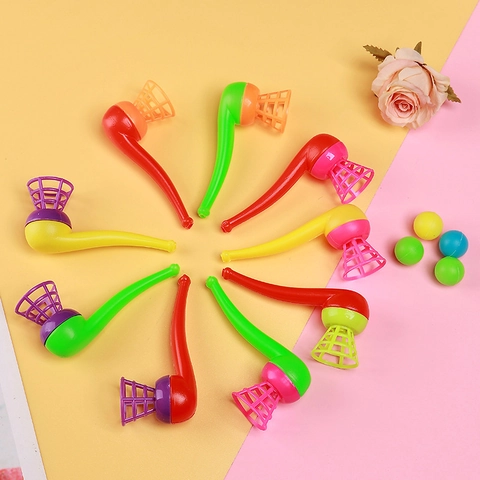 Floating Ball Pipe Toy Plastic Lung Capacity Training For Children Educational Balance Control Retro Classic Fun