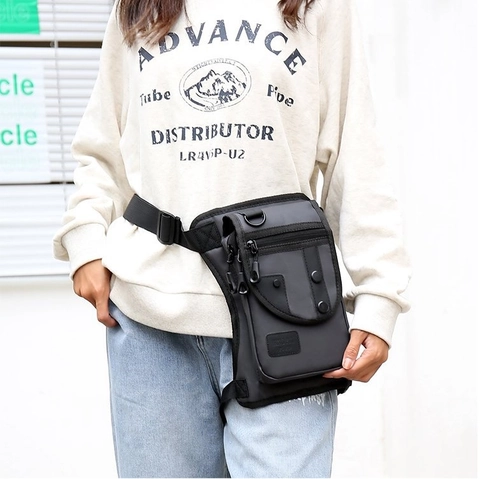 Sac De Jambe Tactique Étanche Tissu Oxford Multi Poche Extérieur Randonnée Cyclisme Style Militaire Pochette De Taille Pour Hommes Femmes