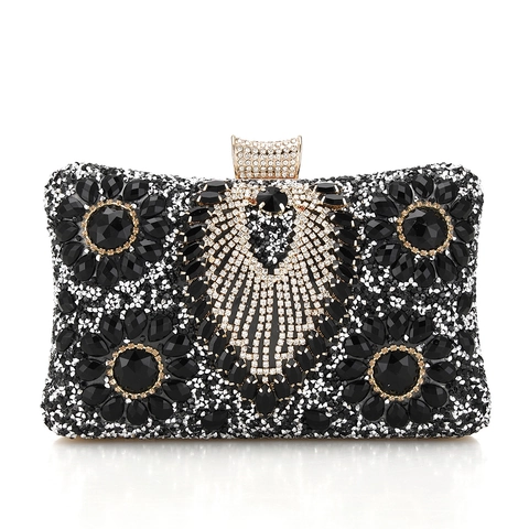 Luxus Strass Edelstein Abendtasche Für Frauen Hochzeit Party Elegante Handtasche Mit Abnehmbarer Kette