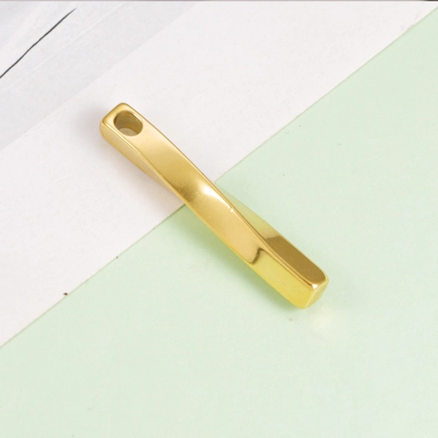 Twisted Geometric Bar Pendants 304 Stainless Steel Mirror Polished 3D Spiral Long Stick DIY Jewelry Making Charms