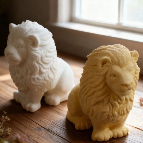 Stampo In Silicone Testa Di Leone Per Creazione Candele Profumate DIY Forma Animale 3D Resina Epossidica Gesso Strumento
