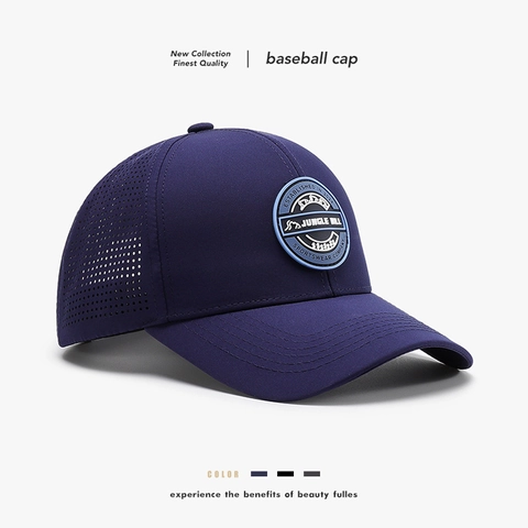 Waterproof Breathable Baseball Cap Polyester Laser Perforated Sun Protection Outdoor Sport Adjustable Hat For Men Women