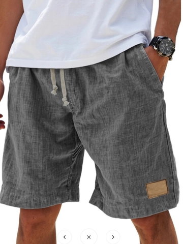 Pantaloncini da Uomo Retro Traspiranti Stampati Larghi per Vacanza Moda Casual Gamba Dritta Poliestere Estate Spiaggia