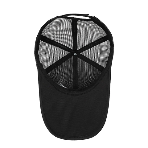 Atmungsaktive Mesh Baseball Kappe Polyester Ausgehöhlt Sport Trucker Hut Sonnenschutz Outdoor Angeln Lässig Für Herren Damen