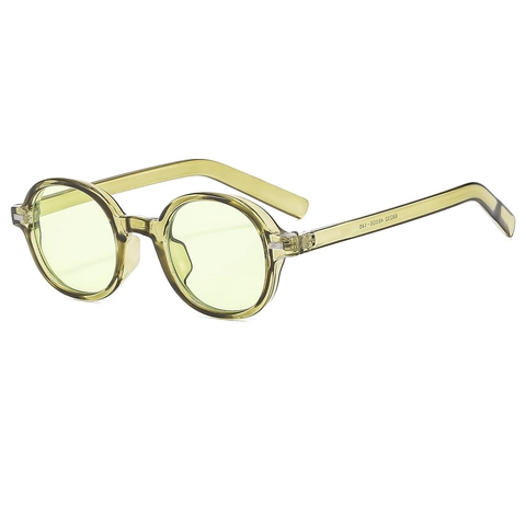 Retro Rundrahmen Sonnenbrille PC Material UV Schutz Vintage Oval Sonnenbrille Für Outdoor Reisen Party Unisex